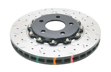Load image into Gallery viewer, DBA 05-10 Ford Mustang GT / 11-13 V6 Front Drilled &amp; Slotted 5000 Series 2 Piece Rotor w/ Black Hat - DBA52113BLKXS