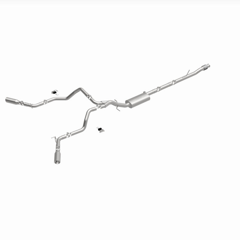 MagnaFlow 2019 Chevy Silverado 1500 V8 5.3L Street Series Dual Split Exit Exhaust w/ Polished Tips - 19473