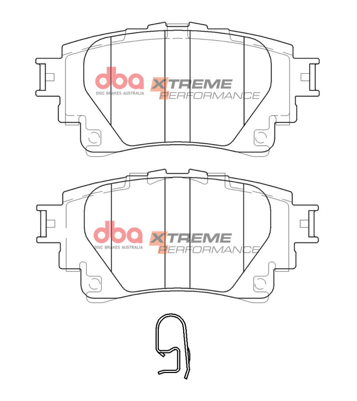 DBA 20-22 Toyota Corolla Hatchback Rear XP Performance Brake Pads - DB15044XP