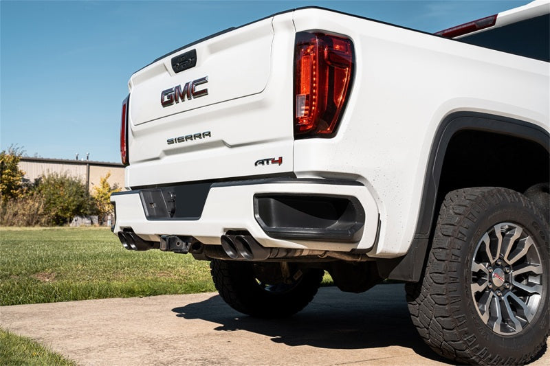 Corsa 19-25 GMC Sierra 1500 Cat-Back Dual Rear Exit with Twin 4in Black Powder Coat Pro-Series Tips - 21201BPC