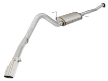 Load image into Gallery viewer, aFe MACHForce XP Exhaust 3in-3.5in SS Single Side Ext CB w/ Polished Tips 15 Ford F150 V8 5.0L CC/SB - 49-43073-P