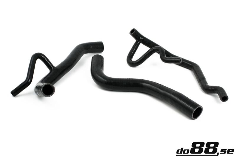 do88 Volvo 940 Turbo 92-98 Black Coolant Hoses - DO88-KIT10S