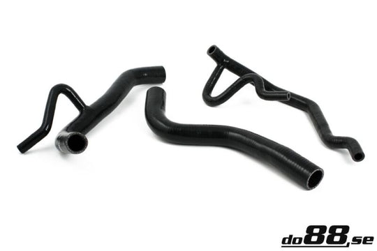 do88 Volvo 940 Turbo 92-98 Black Coolant Hoses - DO88-KIT10S