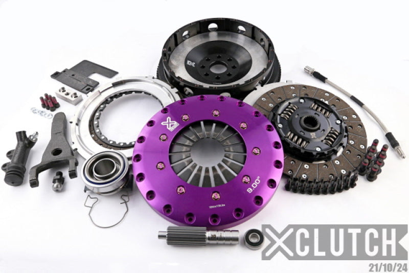 XClutch 93-01 Toyota Chaser Tourer V 2.5L 1JZGTE 9in Twin Sprung Organic Clutch Kit w/ Flywheel - XKTY23597-2A
