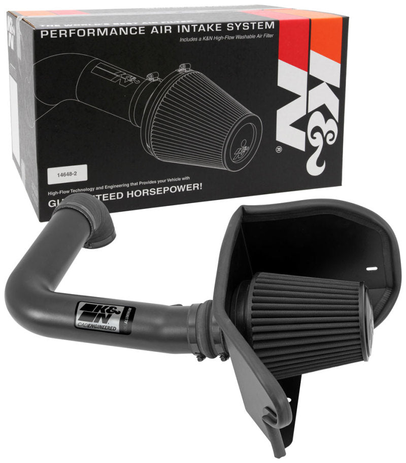 K&N 04-08 Ford F150 V8-5.4L/04-07 Ford Lobo 5.4L V8 Blackhawk Perf Intake Kit - 71-2556