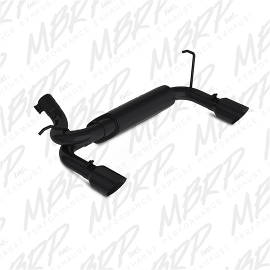 MBRP 07-14 Jeep Wrangler/Rubicon 3.6L/3.8L V6 Axle-Back Dual Rear Exit Black Performance Exhaust Sys - S5528BLK