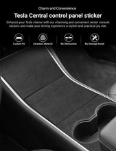 Load image into Gallery viewer, Alcantara Central Control Panel Sticker for Tesla Model 3 (17-20)