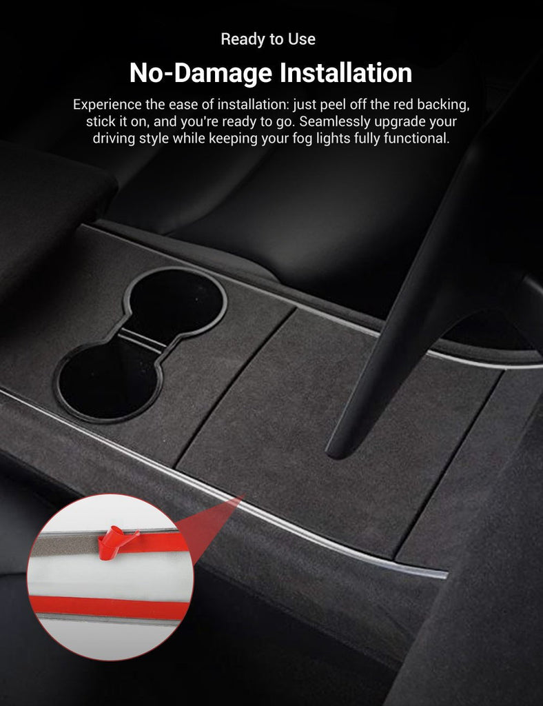 Alcantara Central Control Panel Sticker for Tesla Model 3 (17-20)