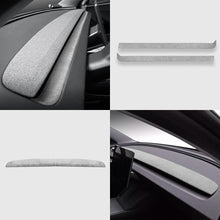Load image into Gallery viewer, Alcantara Spliced Dash Trim for Tesla Model 3 Highland / Model Y Juniper (2PCS)
