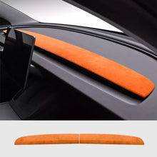 Load image into Gallery viewer, Alcantara Spliced Dash Trim for Tesla Model 3 Highland / Model Y Juniper (2PCS)