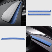 Load image into Gallery viewer, Alcantara Spliced Dash Trim for Tesla Model 3 Highland / Model Y Juniper (2PCS)