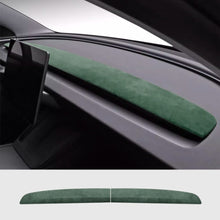 Load image into Gallery viewer, Alcantara Spliced Dash Trim for Tesla Model 3 Highland / Model Y Juniper (2PCS)