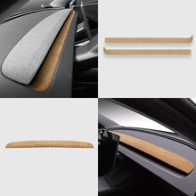 Load image into Gallery viewer, Alcantara Spliced Dash Trim for Tesla Model 3 Highland / Model Y Juniper (2PCS)