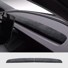 Load image into Gallery viewer, Alcantara Spliced Dash Trim for Tesla Model 3 Highland / Model Y Juniper (2PCS)