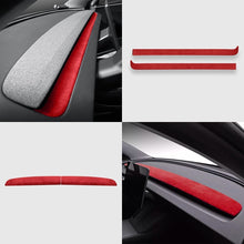 Load image into Gallery viewer, Alcantara Spliced Dash Trim for Tesla Model 3 Highland / Model Y Juniper (2PCS)