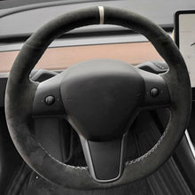 Load image into Gallery viewer, TESERY Alcantara Steering Wheel Cover for Model 3 / Y