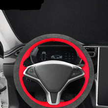 Load image into Gallery viewer, Alcantara Steering Wheel Cover for Tesla Model S / Model X