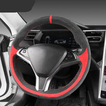 Load image into Gallery viewer, Alcantara Steering Wheel Cover for Tesla Model S / Model X