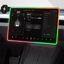 Load image into Gallery viewer, Model 3/Y Music-Synced RGB Ambient Lighting With Wireless Charging Phone Mount