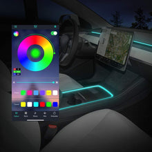 Load image into Gallery viewer, Center Console Ambient Lighting LED Strip for Model 3/Y