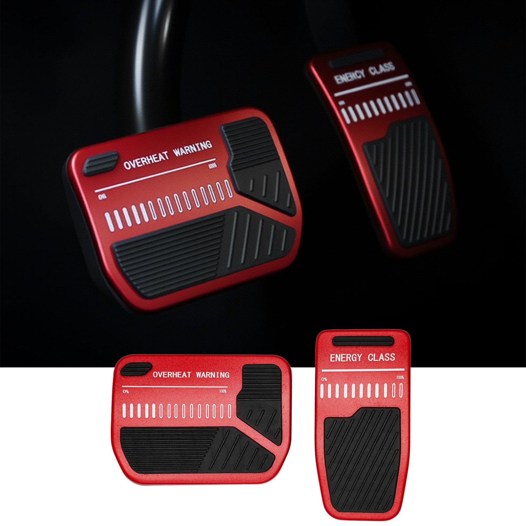 Anti-Slip Pedal Covers for Model 3/Y | 2-Piece Set | Aluminum