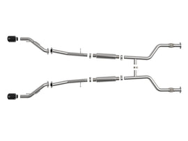 aFe Nissan Z 23-23 V6-3.0L Takeda 2-1/2in 304 Stainless Steel Cat-Back Exhaust System w/ Black Tips - 49-36138-B