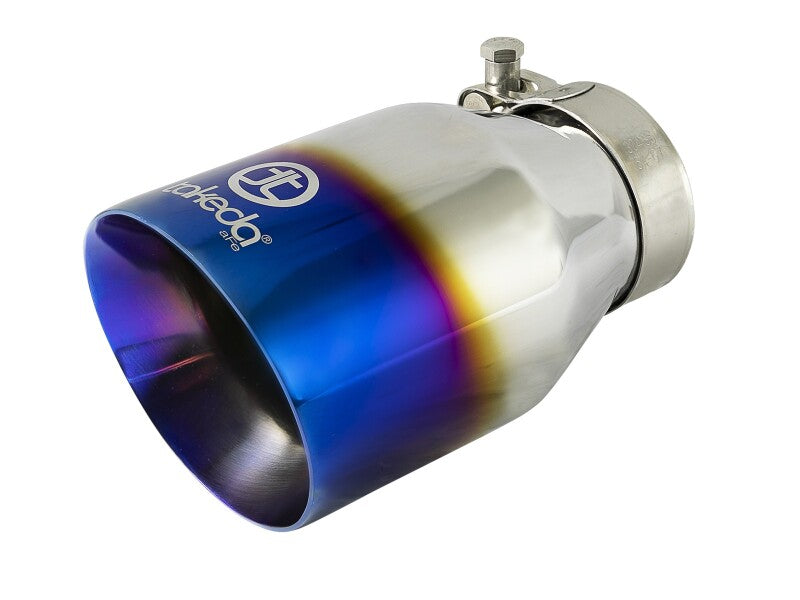 aFe Takeda 13-17 Hyundai Veloster L4-1.6L 2-1/2in 304 SS Axle-Back Exhaust w/ Blue Flame Tips - 49-37019-L