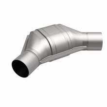 Load image into Gallery viewer, MagnaFlow Universal Catalytic Converter 2.25 Angled In/Out Front CA - 444085