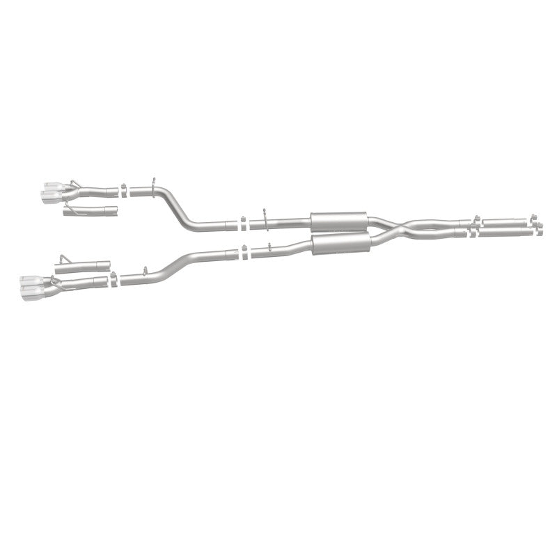MagnaFlow Cat-Back, SS, 2.5in, Quad Split Rear 3.5in Tip 2015 Dodge Challenger 3.6L V6 - 19217