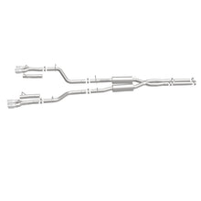 Load image into Gallery viewer, MagnaFlow Cat-Back, SS, 2.5in, Quad Split Rear 3.5in Tip 2015 Dodge Challenger 3.6L V6 - 19217