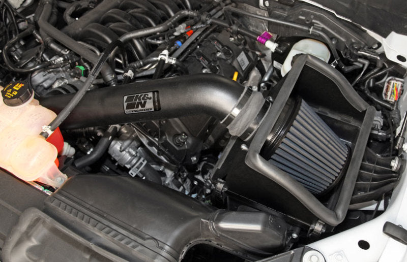 K&N 2015 Ford F150 5.0L V8 Blackhawk Performance Intake Kit - 71-2591