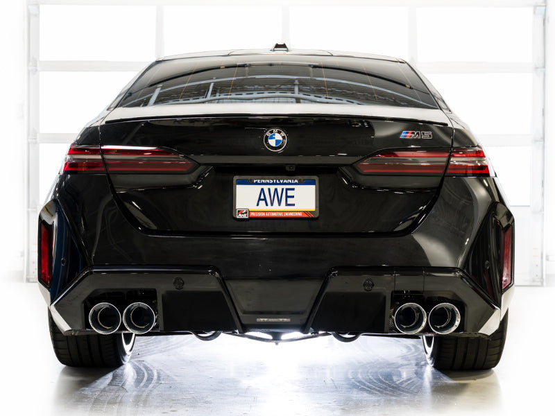 AWE Tuning BMW G90/G99 M5 Touring Edition Cat-Back Exhaust - Chrome Silver Tips - 3015-42790