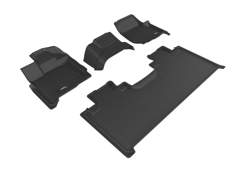 3D MAXpider 15-26 Ford F-150 Super Cab Bench Seat Kagu Black Full Set - L1FR10101509
