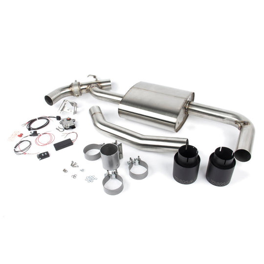Dinan 17-24 Mini Cooper Clubman/Countryman S (F54/F60) Valved Axleback Exhaust - Black Tips - D660-0083-BLK