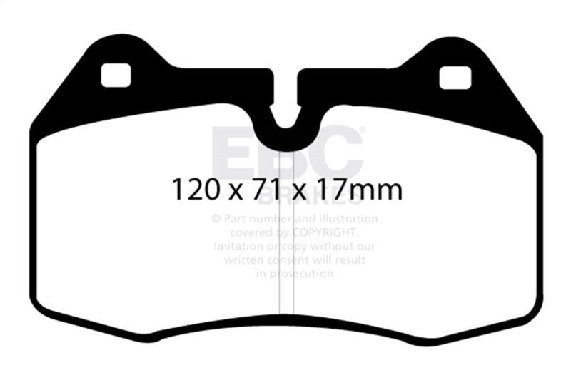 EBC 92-95 Nissan Skyline (R32) 2.6 Twin Turbo GT-R V-Spec Ultimax2 Front Brake Pads - UD639