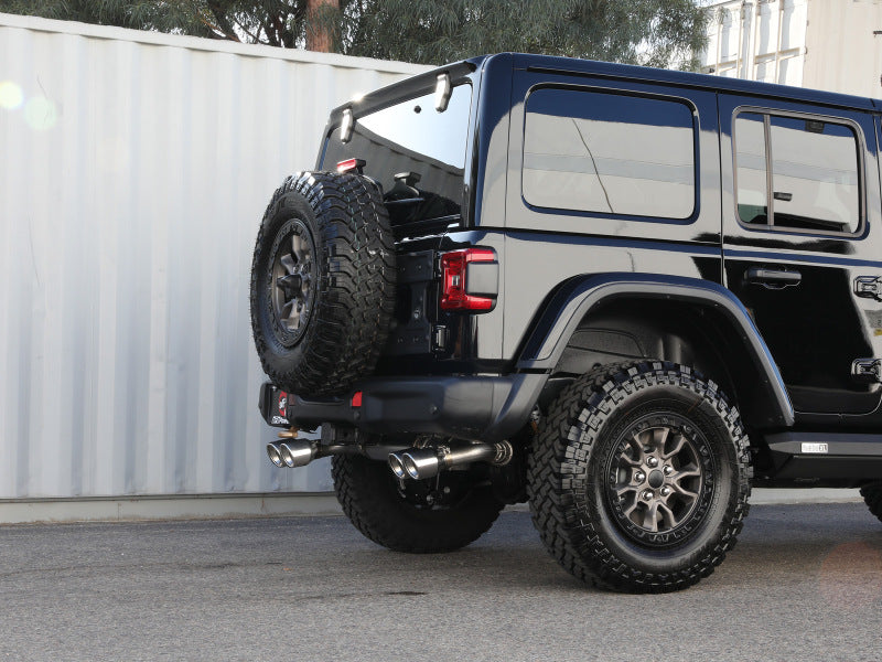 aFe Vulcan Series 2.5in 304SS Cat-Back Exhaust 2021+ Jeep Wrangler 392 6.4L w/ Polished Tips - 49-38098-P