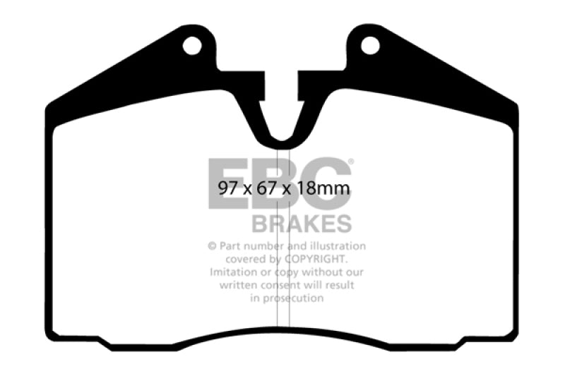 EBC 89-95 Ferrari 348 3.4 Yellowstuff Front and Rear Brake Pads - DP4612R
