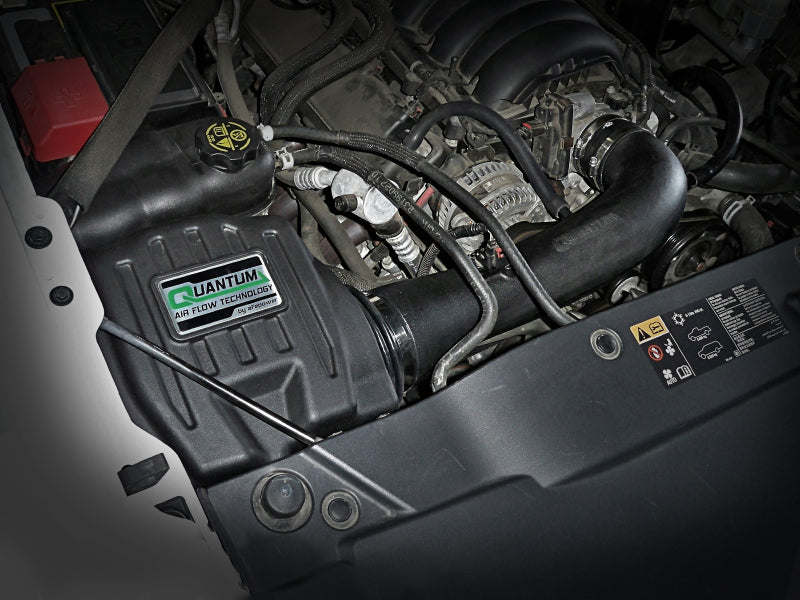 aFe Quantum Cold Air Intake System w/ Pro Dry S Media 14-19 GM Silverado / Sierra 1500 V8-5.3/6.2L - 53-10030D
