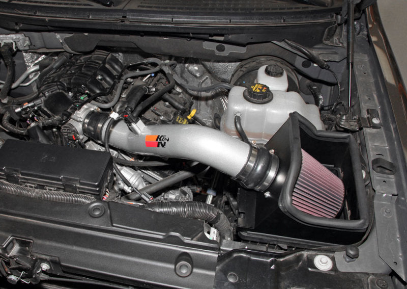 K&N 12-13 Ford F150 3.7L V6 Black High-Flow Performance Intake - 77-2585KS