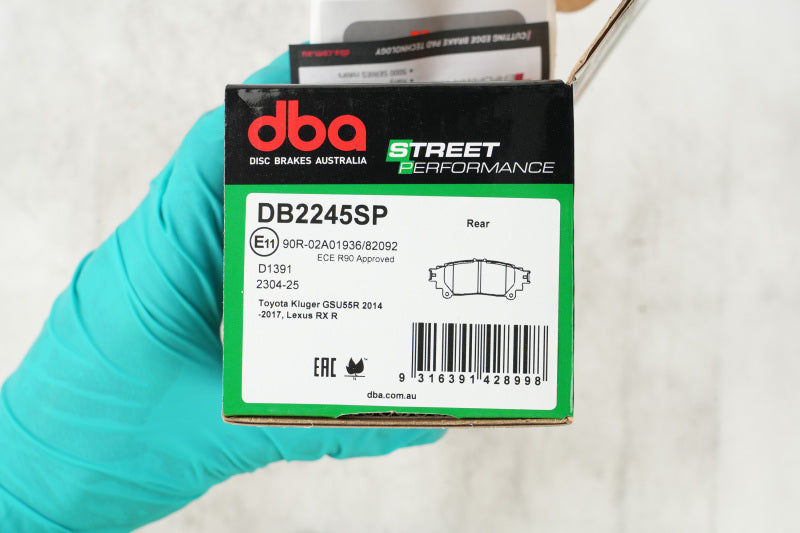DBA 16-18 Lexus GS200t (Excl F Sport) Rear SP Performance Brake Pads - DB2245SP