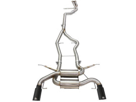 aFe MACHForce XP SS-304 Black Tip 3.0in-2.5in Dia Cat Back Exhaust 11-13 BMW 335i (E90/E92) 3.0L - 49-36328-B