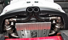 Load image into Gallery viewer, MBRP 14-19 Porsche GT3/GT3RS 3in Center Muffler Bypass 4in Tips - Black Coated - S7607BLK