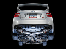 Load image into Gallery viewer, AWE Tuning Subaru STI VA / WRX GV / STI GV Sedan Touring Edition Exhaust - Diamond Black Tip (102mm) - 3015-43108