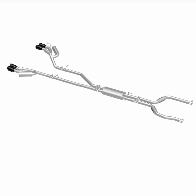 MagnaFlow 20-21 Ford Explorer 3.0L V6 Dual Exit Quad Black Chrome Tip Street Series Cat-Back Exhaust - 19515
