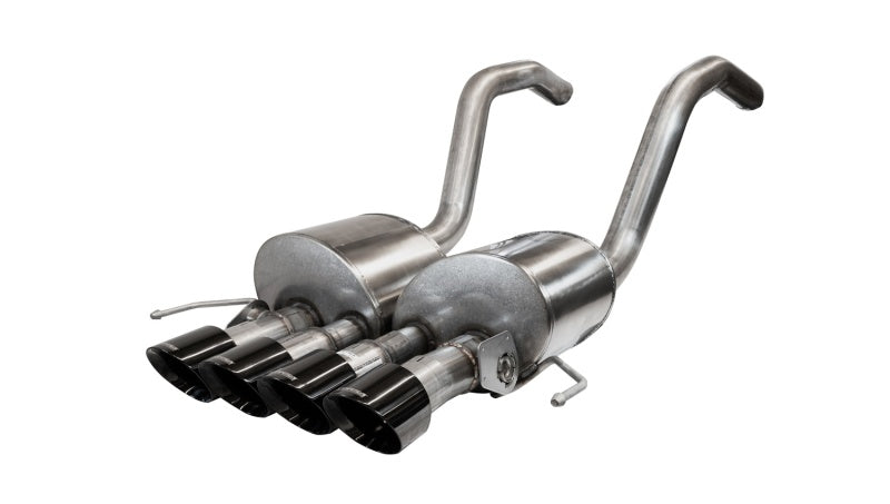 Corsa 2015-2019 Chevrolet Corvette C7 Z06 6.2L 2.75in Xtreme Axle-Back w/ Dual NPP & Quad Black Tips - 14777BLK