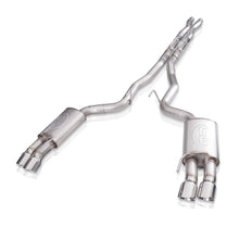 Load image into Gallery viewer, Stainless Works 18-21 Ford Mustang GT 3in Legend Series Catback X-Pipe w/Quad Tips w/o Active Valves - M18CBXFCL