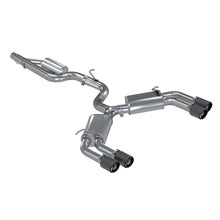 Load image into Gallery viewer, MBRP 15-18 Audi S3 SS 3in Quad Split Rear Exit w/ Carbon Fiber Tips - T304 - S46013CF