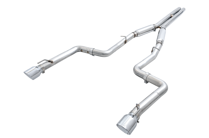 AWE Tuning 2015+ Dodge Charger 6.4L/6.2L Supercharged Track Edition Exhaust - Chrome Silver Tips - 3015-32112