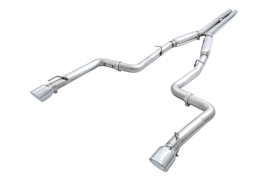 AWE Tuning 2015+ Dodge Charger 6.4L/6.2L Supercharged Track Edition Exhaust - Chrome Silver Tips - 3015-32112