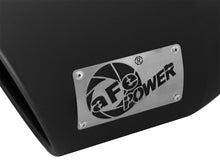 Load image into Gallery viewer, aFe MACHForce XP 5in 304 Stainless Steel Exhaust Tip 5 In x 7 Out x 12L in Bolt On Right - Black - 49T50702-B12